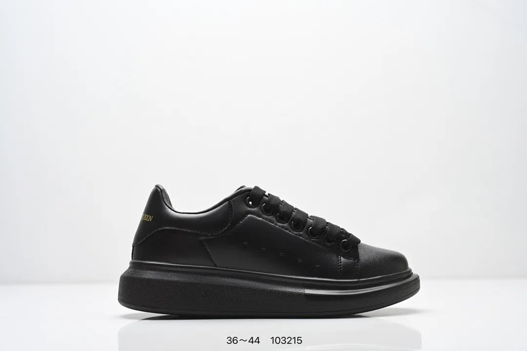 Sneakers Femme Semelle Épaisse Rehaussante Talon Noir Casual – CLEVI Paris