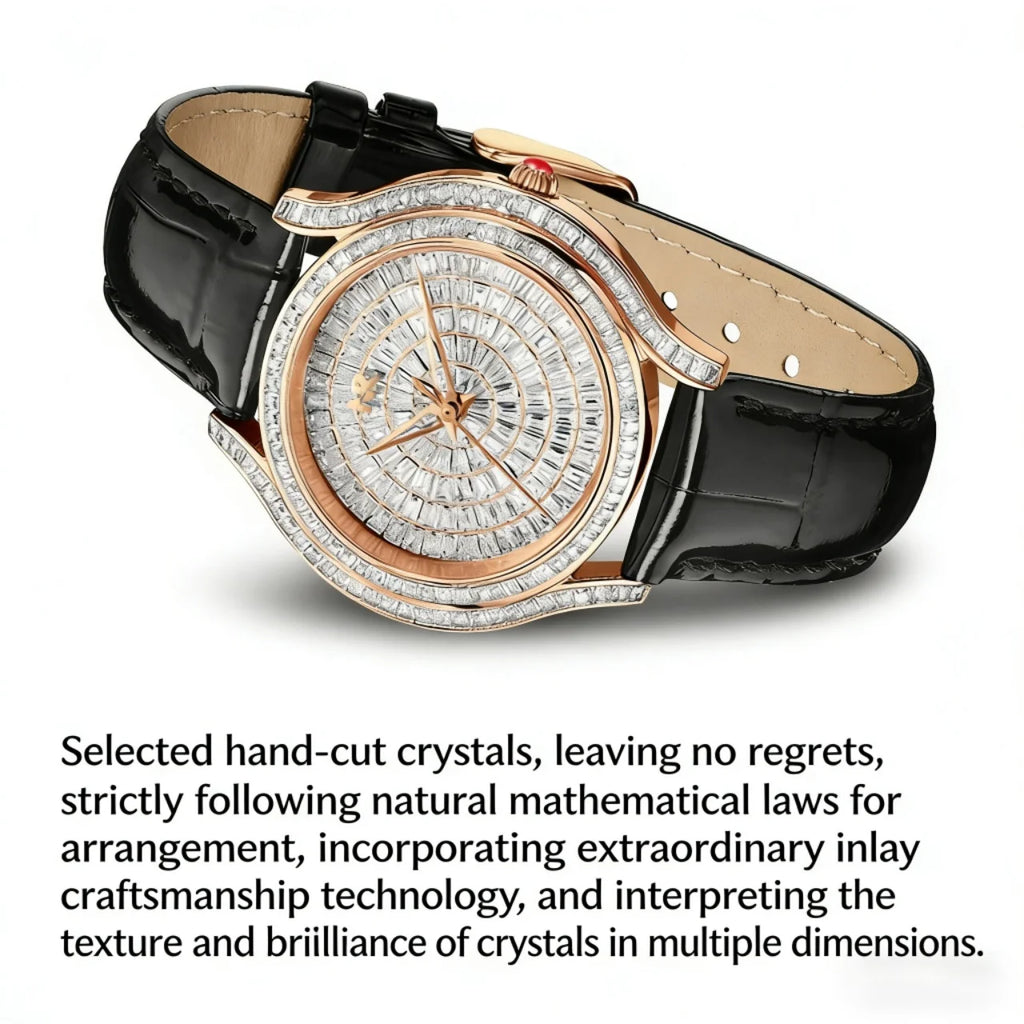 RUIXINE R7758 Montre Femme Quartz Cristaux Élégante Fashion – CLEVI Paris