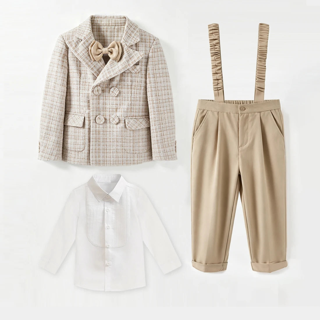 Costume bébé garçon blazer croisé et pantalon – CLEVI Paris
