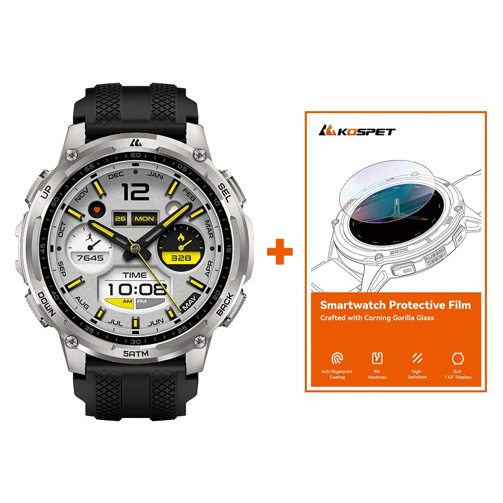 Montre KOSPET TANK T4C GPS et lampe LED – CLEVI Paris