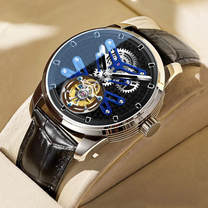 Montre Homme Tourbillon Squelette Military Aesop 7029 – CLEVI Paris