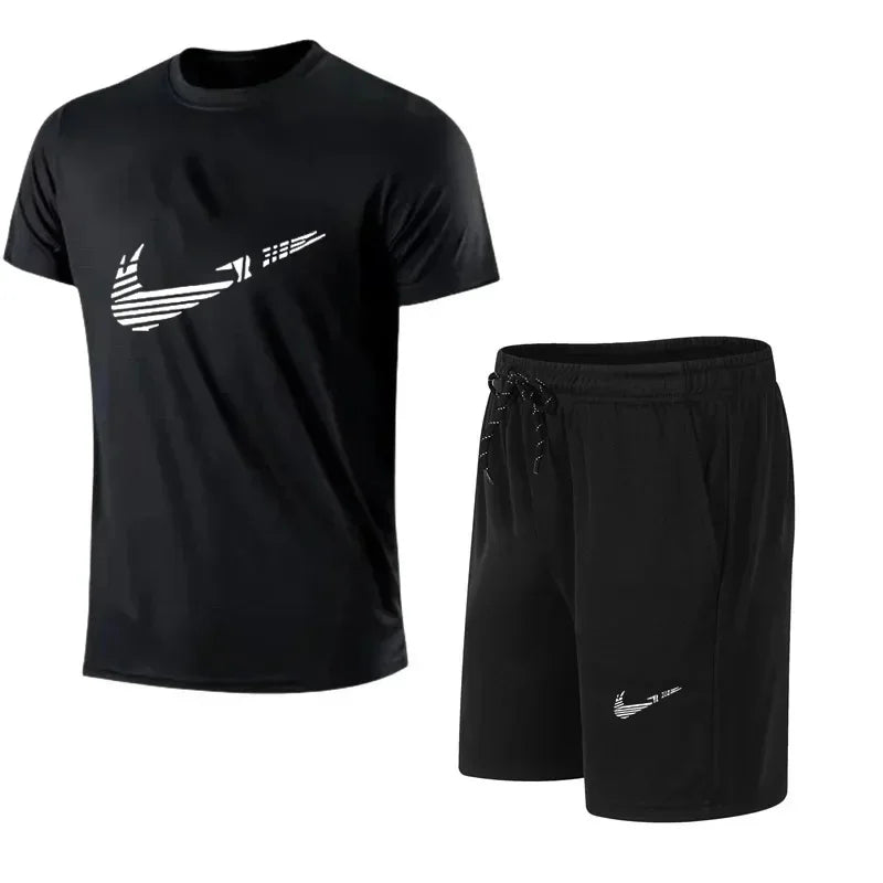 Ensemble homme T-shirt et short imprimé – CLEVI Paris