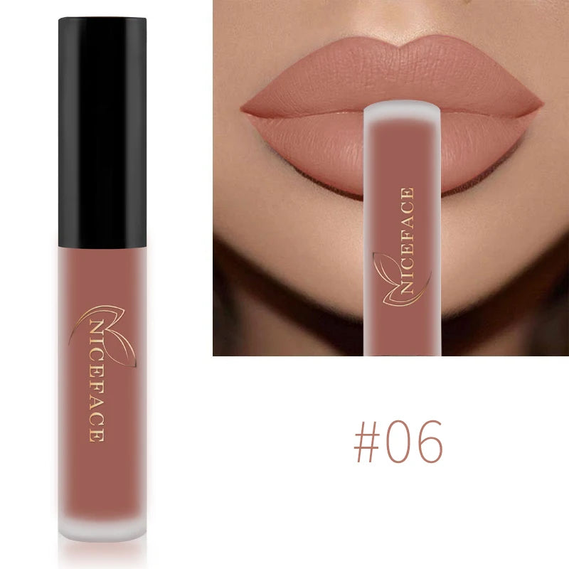 Rouge à Lèvres Liquide Mat Velours QiBest 21 Teintes – CLEVI Paris