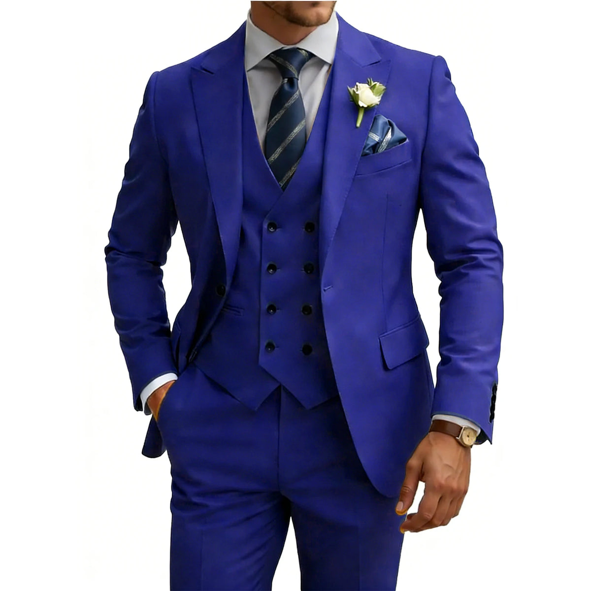 Costume homme 3 pièces, coupe ajustée – CLEVI Paris