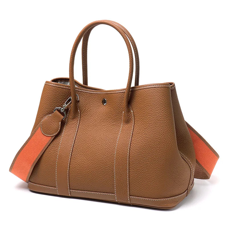 Sac Seau Cuir Vache Pleine Fleur Grande Capacité Femme – CLEVI Paris