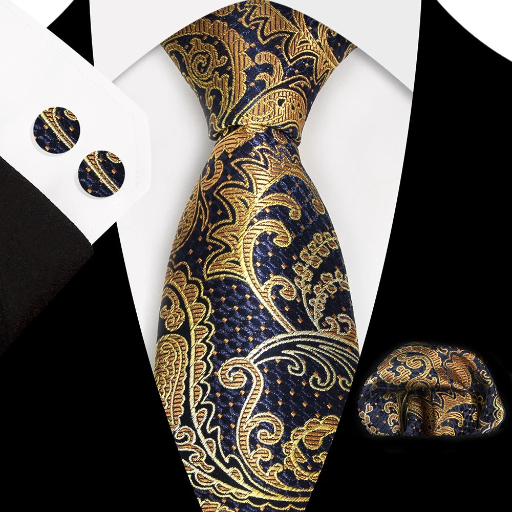 Ensemble Cravate Soie Paisley Homme – CLEVI