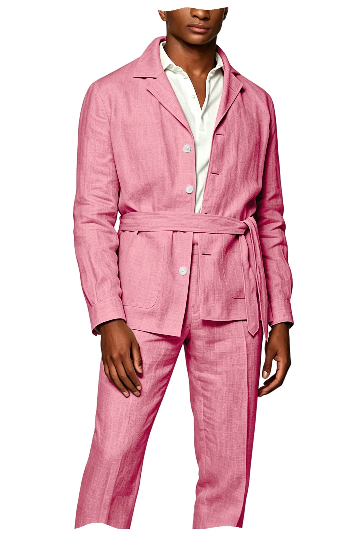 Costume lin-coton homme 2 pièces – CLEVI Paris