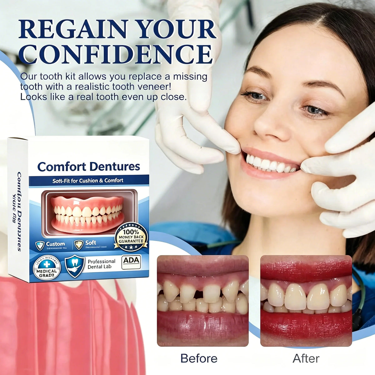 Dents artificielles en silicone – CLEVI Paris