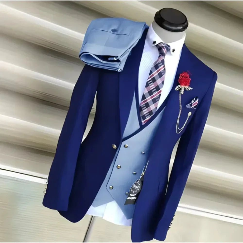 Costume homme 3 pièces, coupe slim – CLEVI Paris