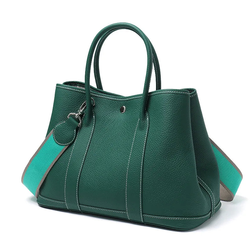 Sac Seau Cuir Vache Pleine Fleur Grande Capacité Femme – CLEVI Paris