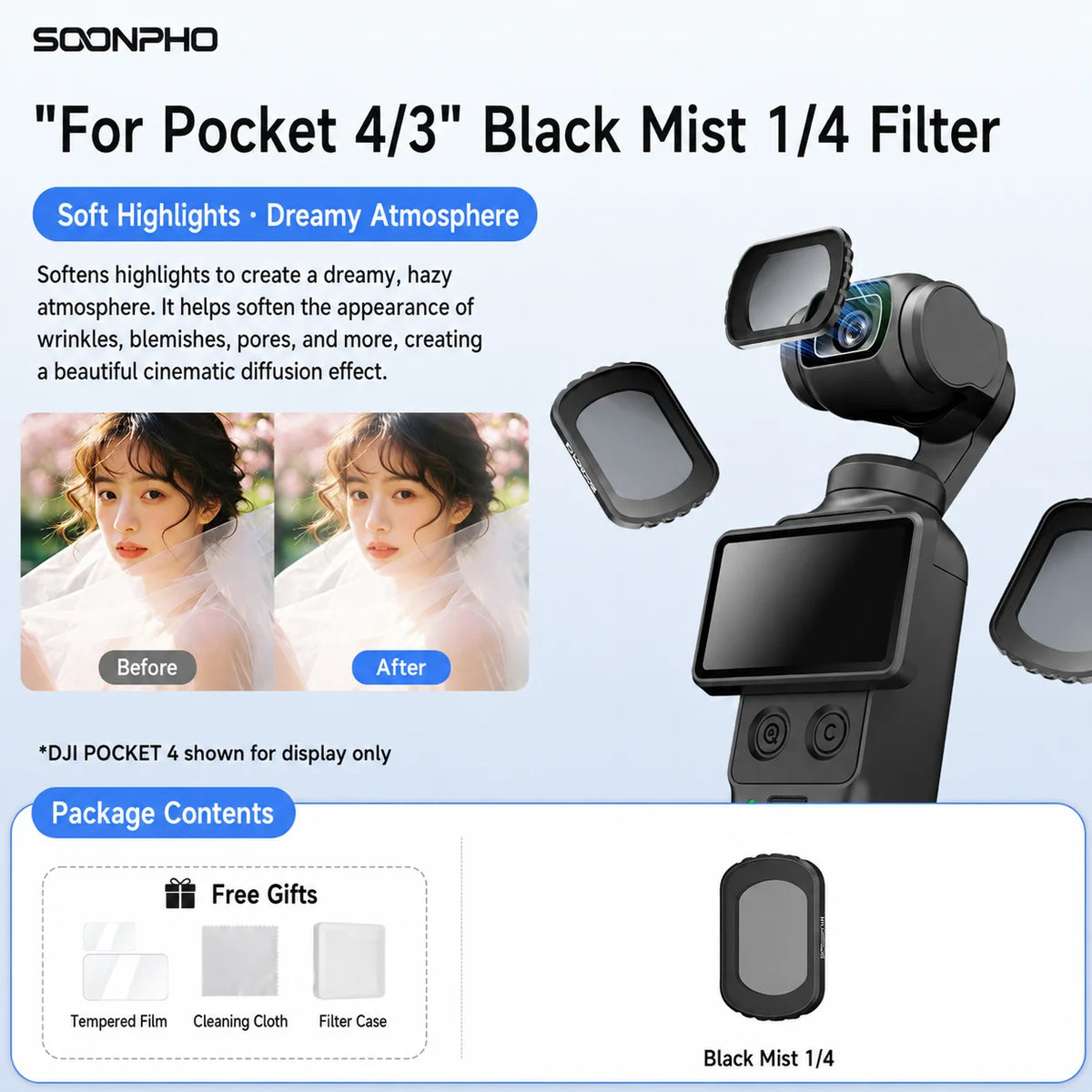 Filtres magnétiques pour Osmo Pocket 3/4 – CLEVI Paris