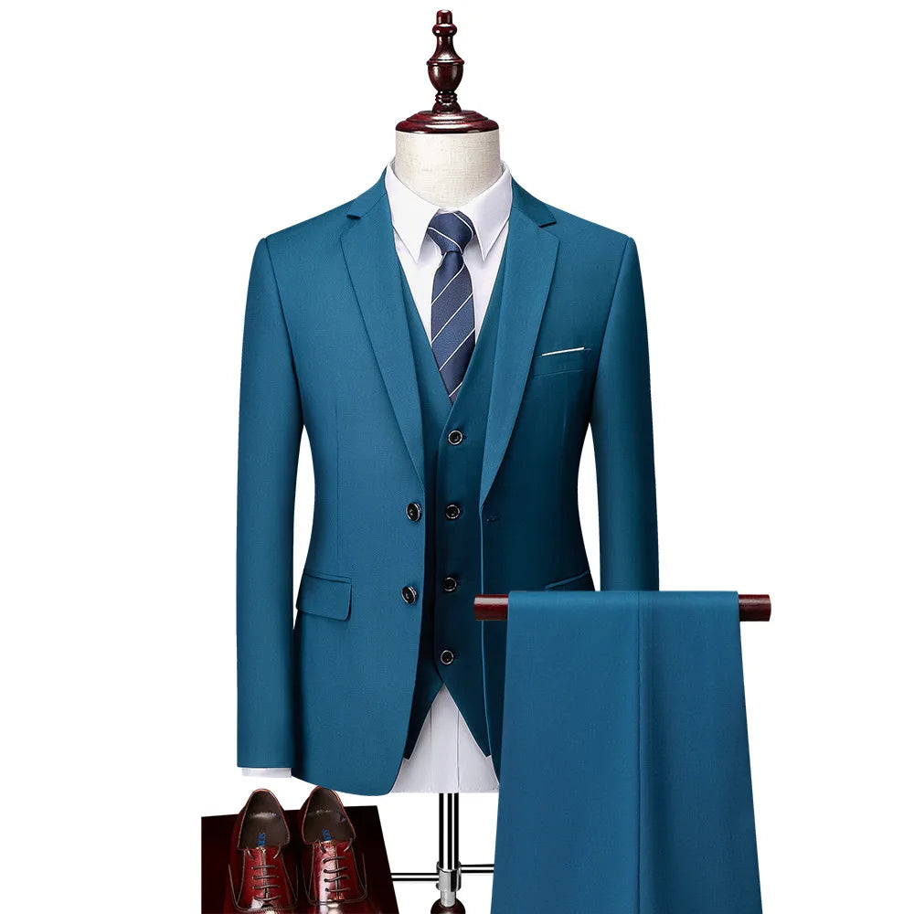 Costume homme 3 pièces en satin – CLEVI Paris