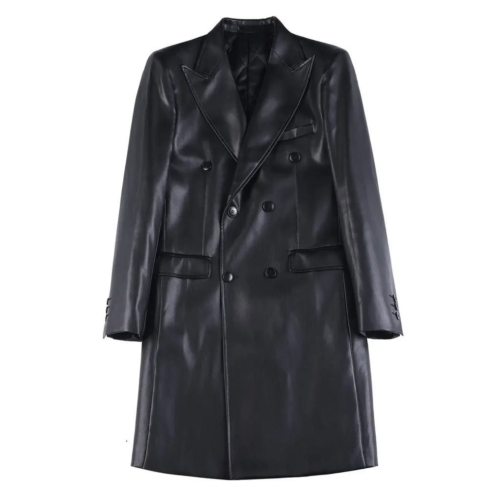 Blazer homme noir à double boutonnage – CLEVI Paris
