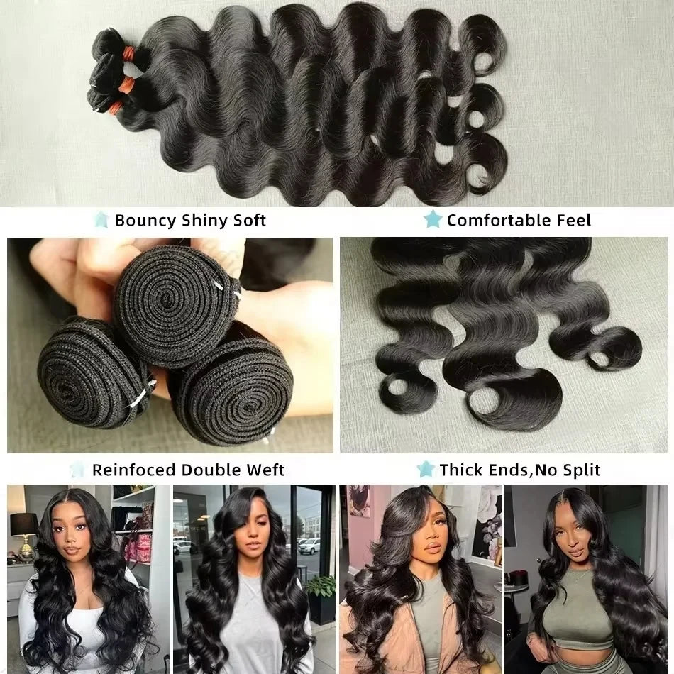 Extensions Body Wave Cheveux Vietnamiens Remy Hair – Bundles 1/3/4 Pcs – CLEVI Paris