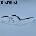 Lunettes de Soleil Rimless Rectangle Hip Hop Y2K Homme – CLEVI Paris