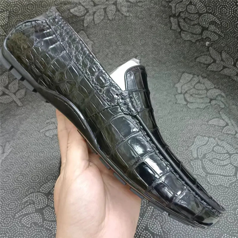Mocassins homme noirs en cuir LKC-0887 – CLEVI Paris