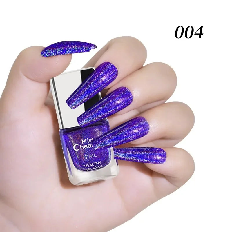 Vernis à Ongles Holographique Glitter Arc-en-Ciel – Séchage Rapide 8 Teintes – CLEVI Paris