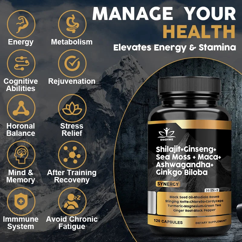 Shilajit et plantes en gélules SNGHWE – CLEVI Paris