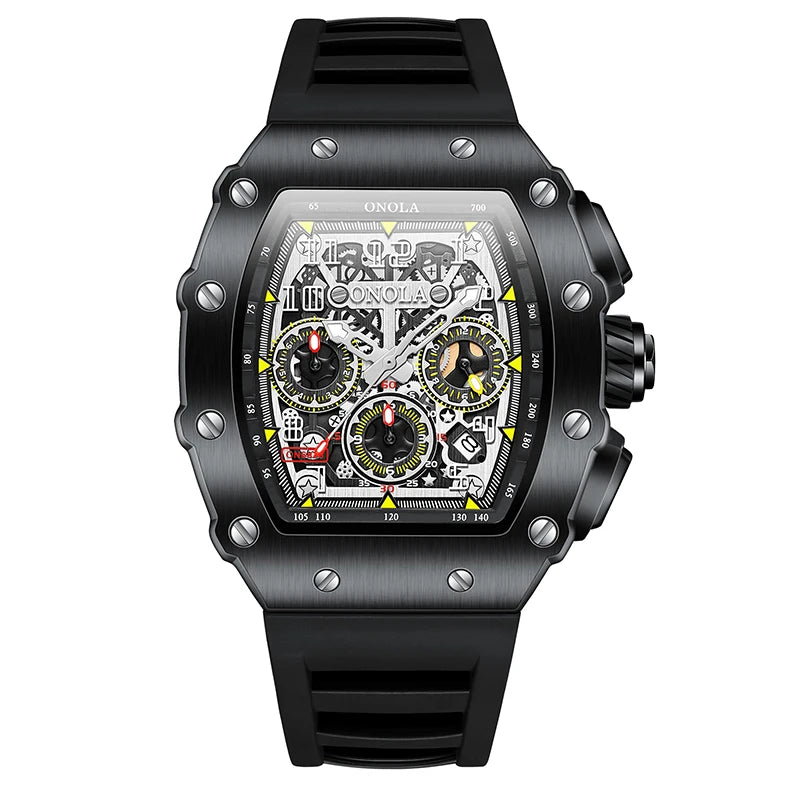 Montre Mécanique Tonneau Chiffres Romains ONOLA Homme – CLEVI Paris