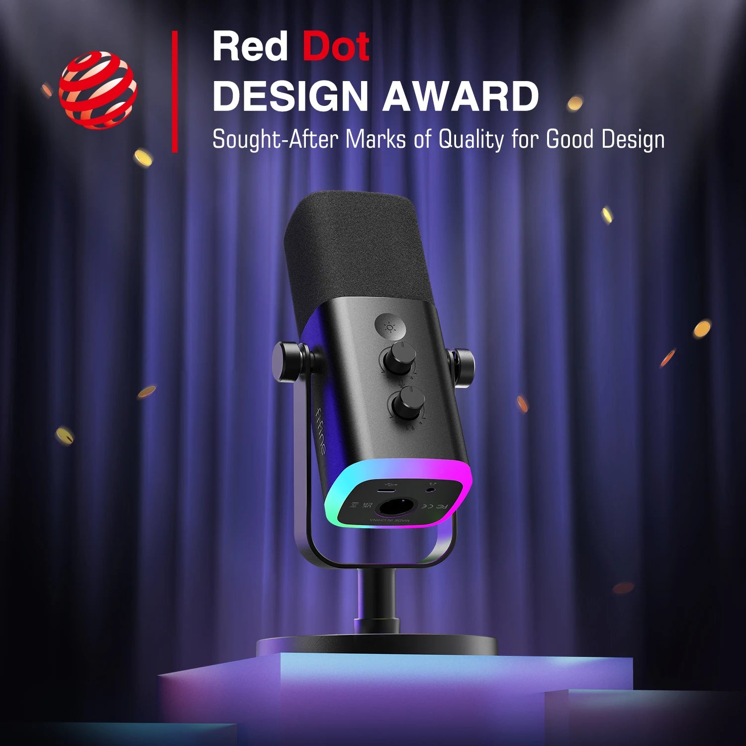 Microphone FIFINE AM8 USB/XLR Dynamique RGB Gaming Podcast – CLEVI Paris