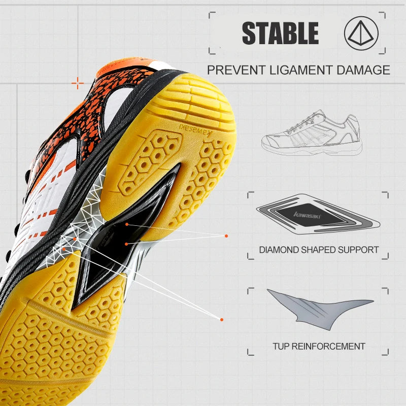 Chaussures de Badminton Kawasaki Antidérapantes – CLEVI Paris
