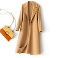Manteau long femme en laine à un bouton – CLEVI Paris