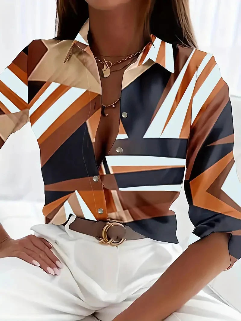 Chemise Femme Coupe Ajustée à Col Boutonné – CLEVI Paris