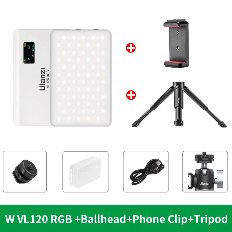 Lampe vidéo LED RGB Ulanzi VL120 – CLEVI Paris