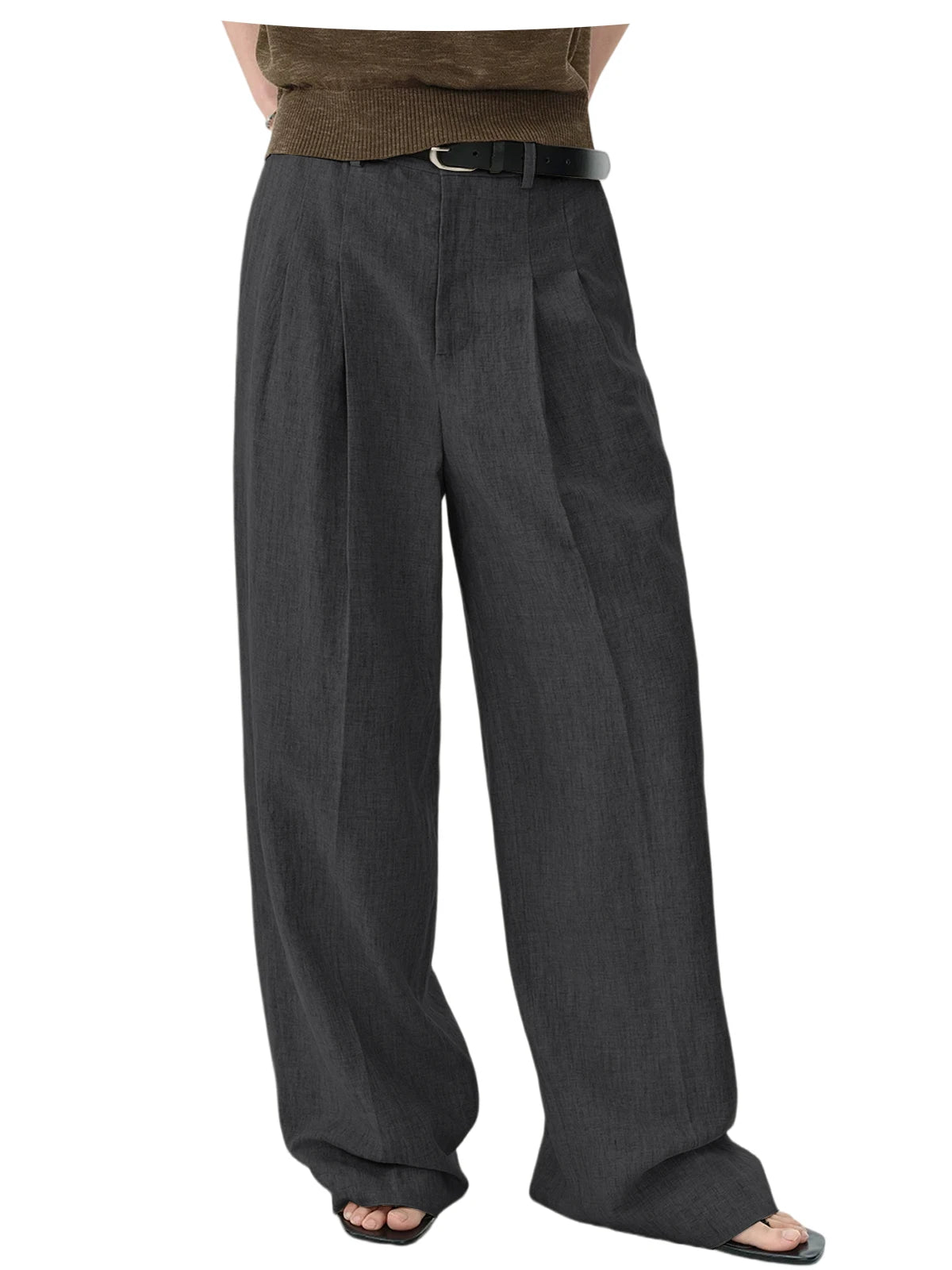 Pantalon large en lin pour homme – CLEVI Paris