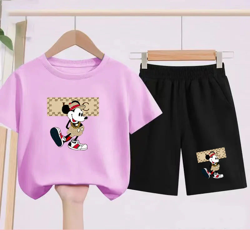Ensemble enfant décontracté haut et short – CLEVI Paris