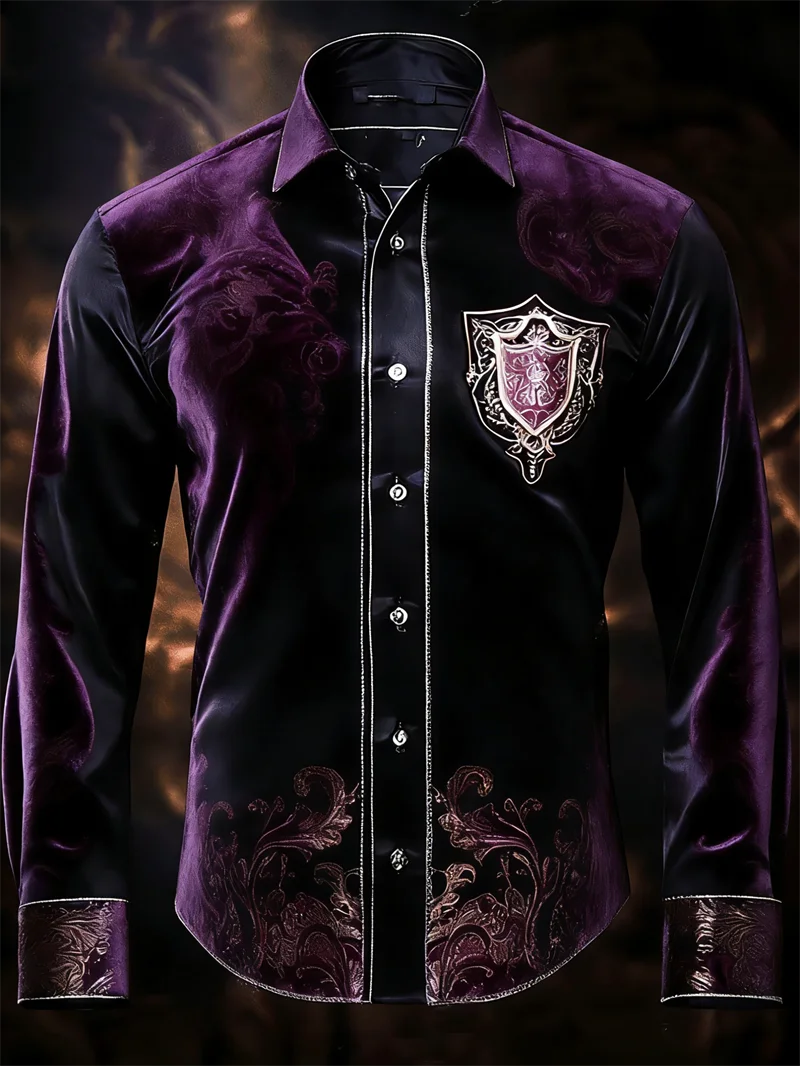Chemise Homme à Motifs et Badge 3D – CLEVI Paris