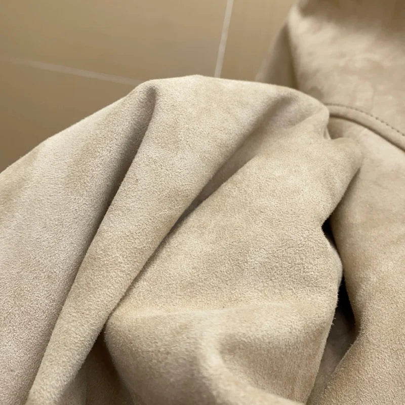 Blouson homme aspect daim à col rabattu – CLEVI Paris