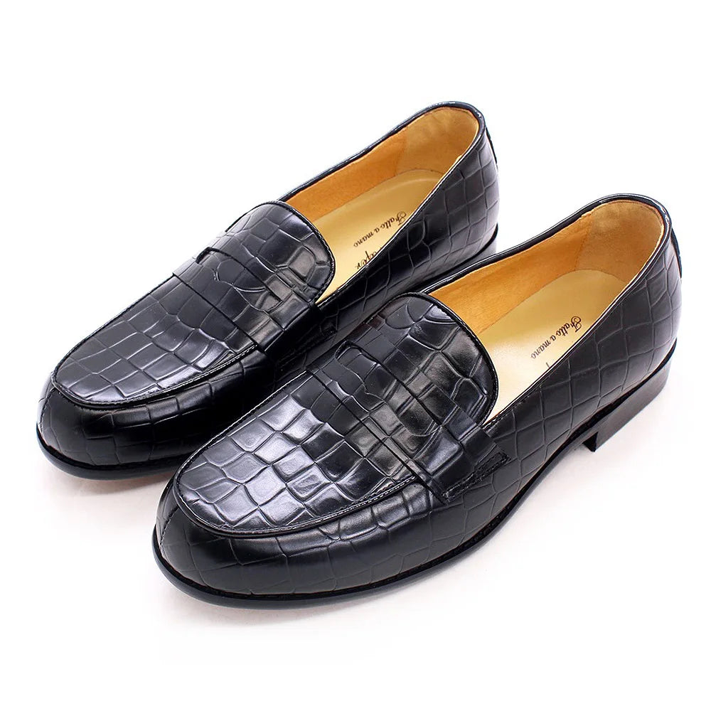 Mocassins penny homme en cuir – CLEVI Paris