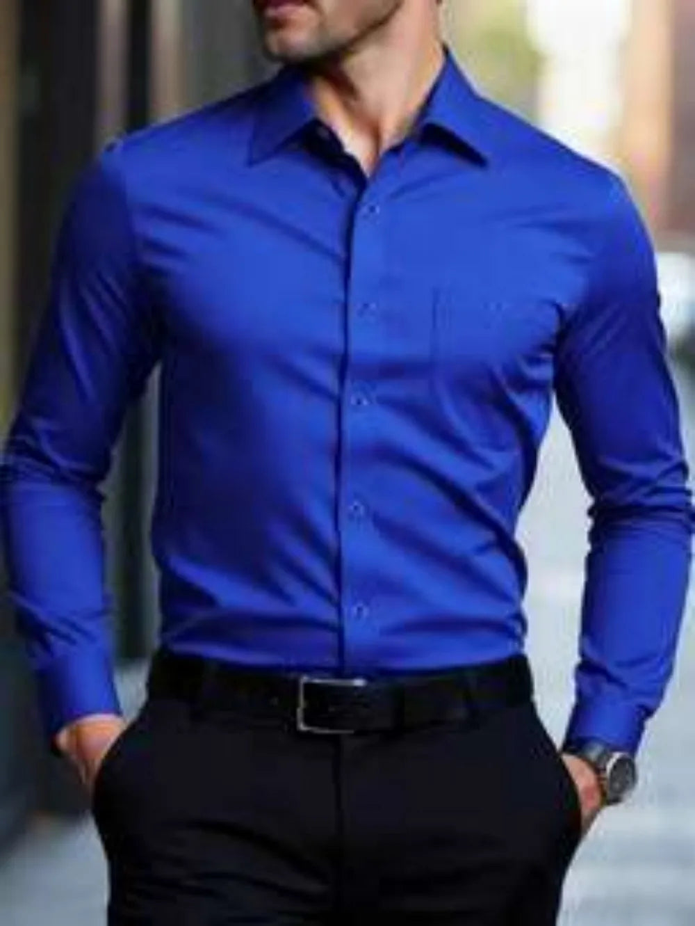 Chemise homme unie élégante – CLEVI Paris
