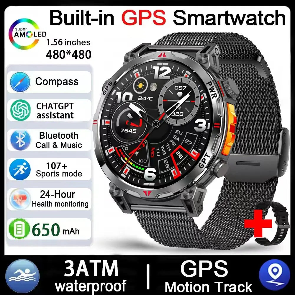 Montre GPS DAORKOW AMOLED 1,56″ – CLEVI Paris