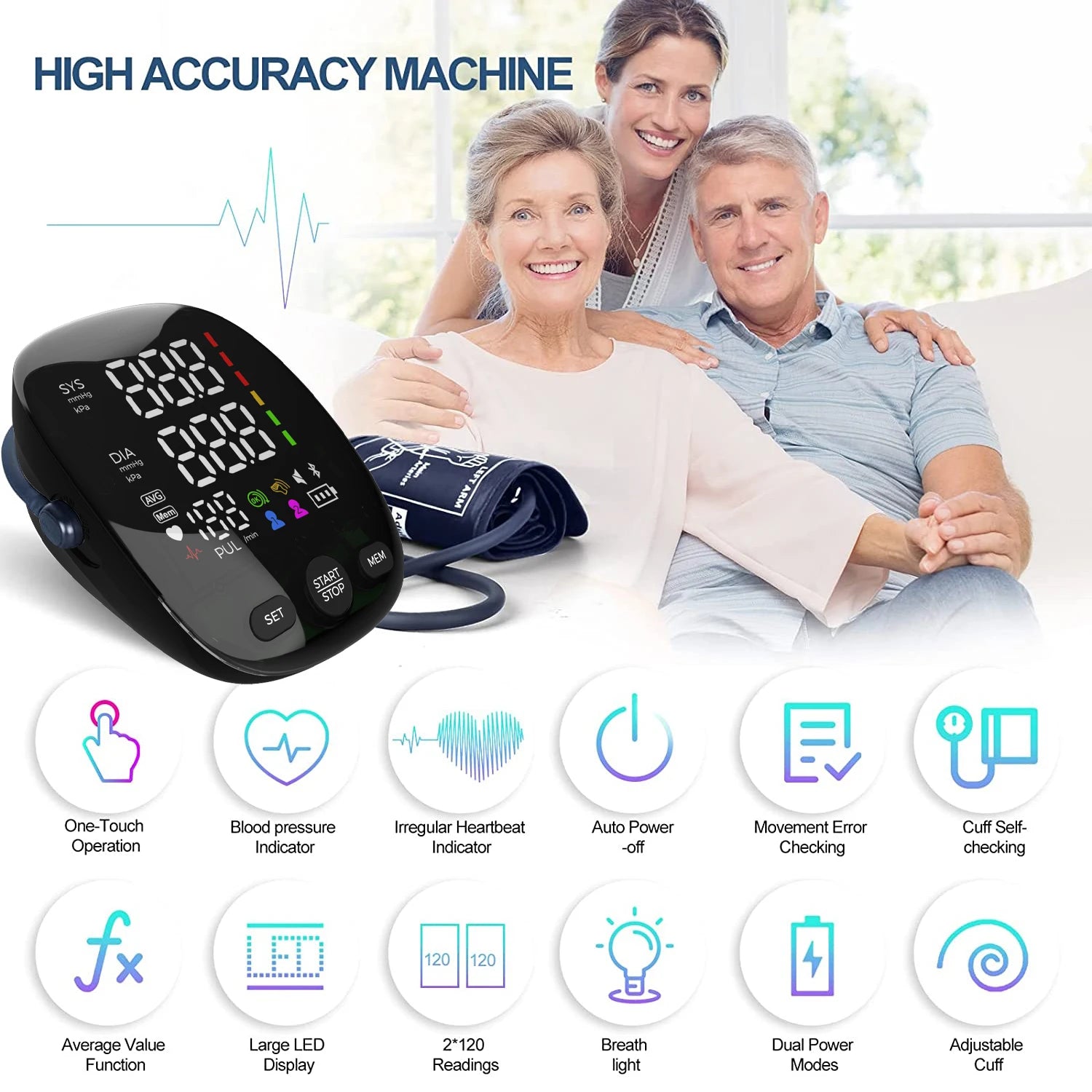 Tensiomètre Bras Kingclinic LED Numérique Portable – CLEVI Paris