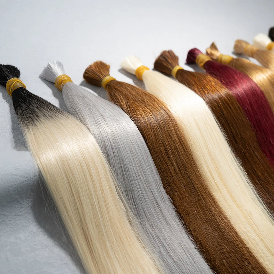 Mèches Bulk Brésiliennes Lisses 100% Cheveux Humains – CLEVI Paris