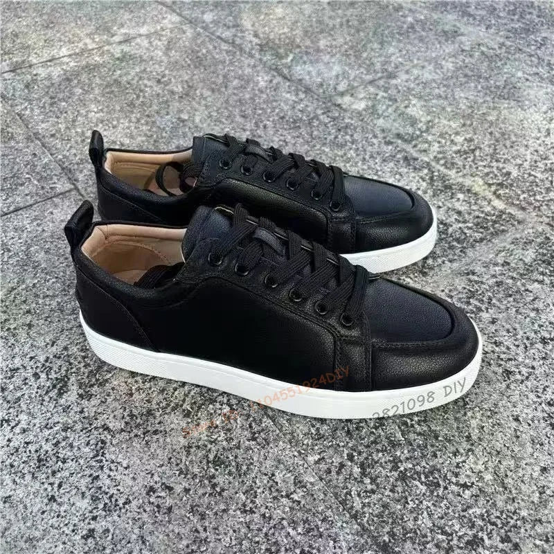 Sneakers Basses Cuir Lacets Mixtes Unisexe – CLEVI Paris