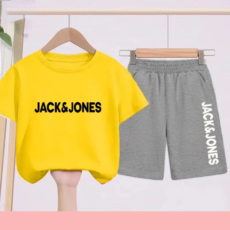 Ensemble enfant imprimé T-shirt et short – CLEVI Paris