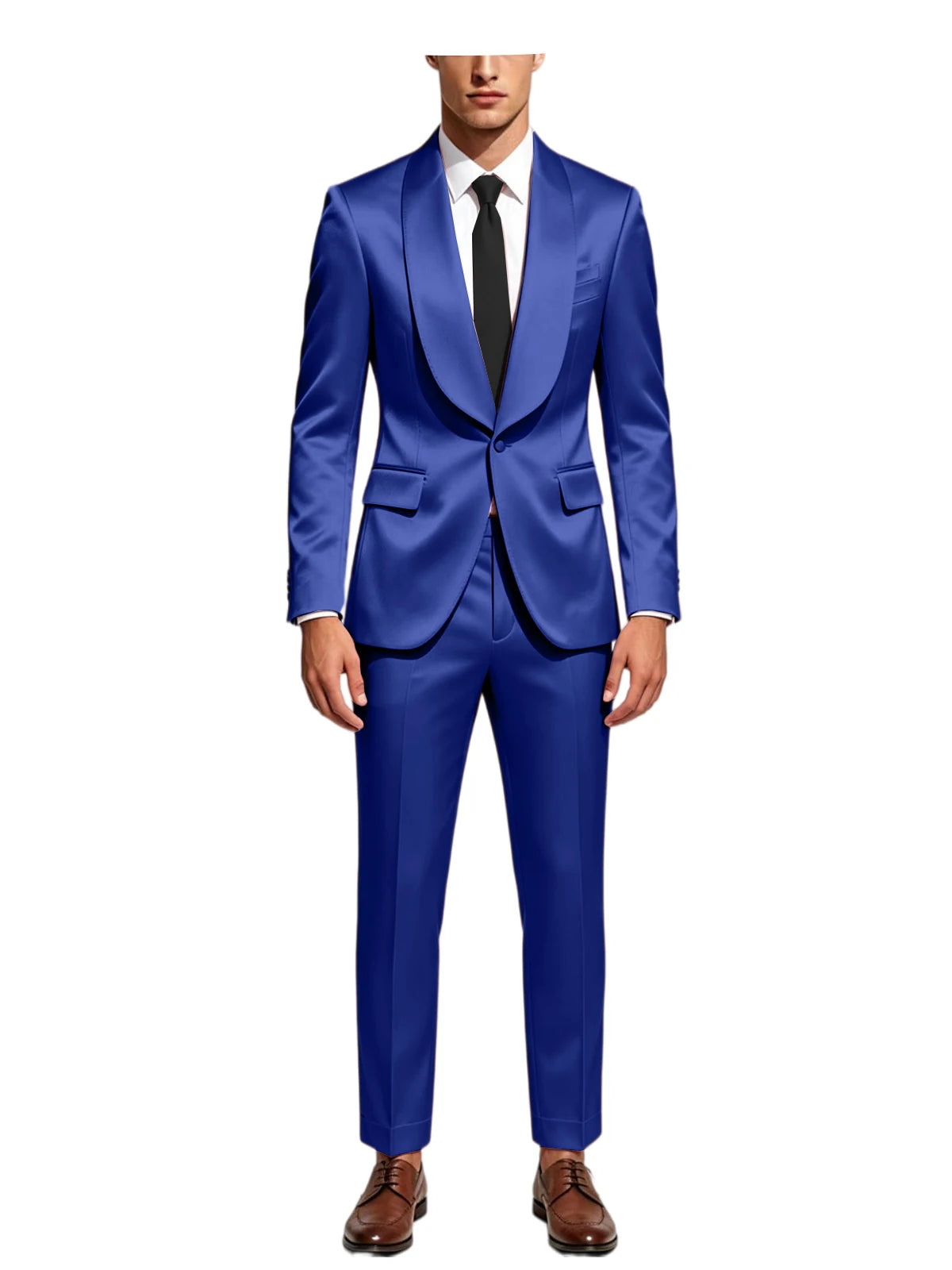 Smoking homme 2 pièces en satin – CLEVI Paris