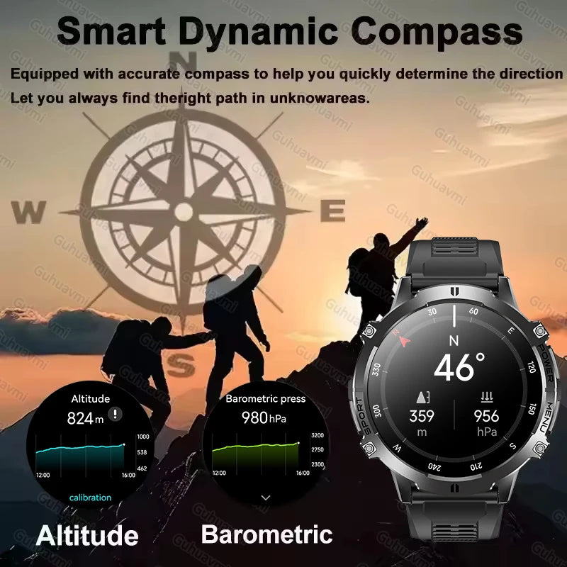 Montre connectée unisexe AMOLED 1,73″ – CLEVI Paris
