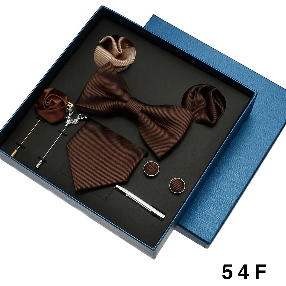 Coffret homme 8 pièces, cravate et accessoires – CLEVI Paris