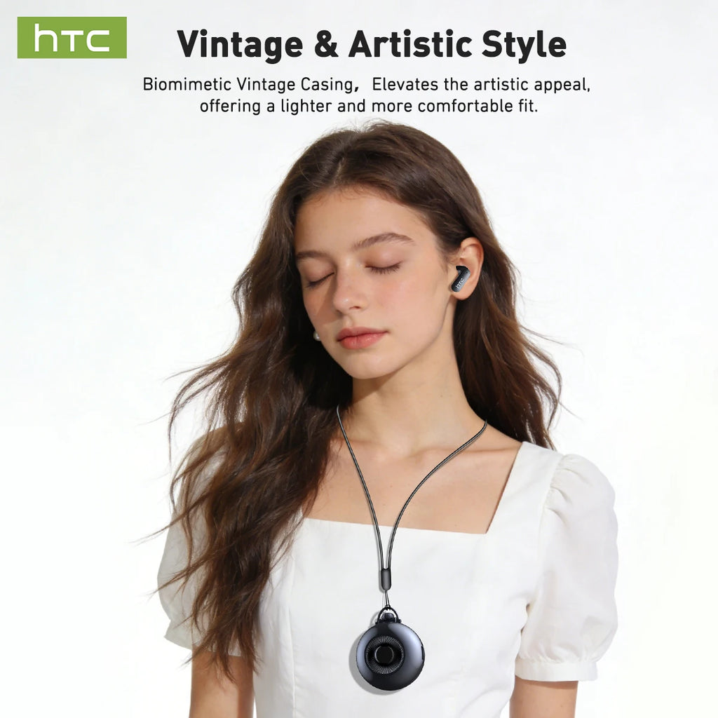 Écouteurs HTC NE71 Bluetooth 6.0 Écran LED IPX6 ANC HiFi – CLEVI Paris