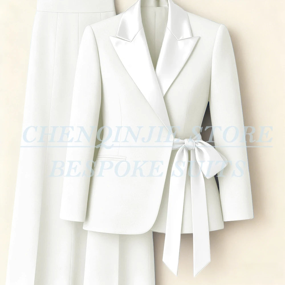 Tailleur femme blazer et pantalon large – CLEVI Paris