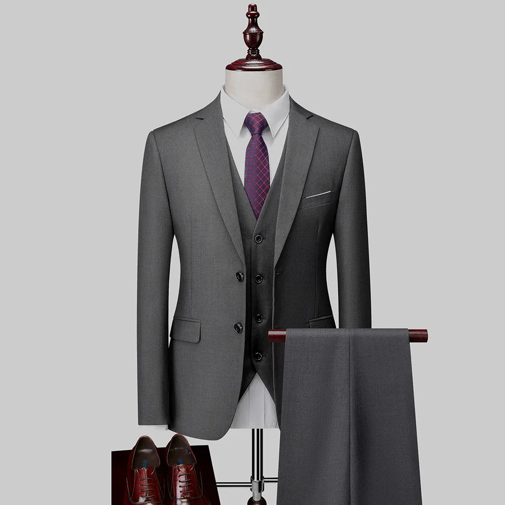 Costume homme 3 pièces en satin – CLEVI Paris