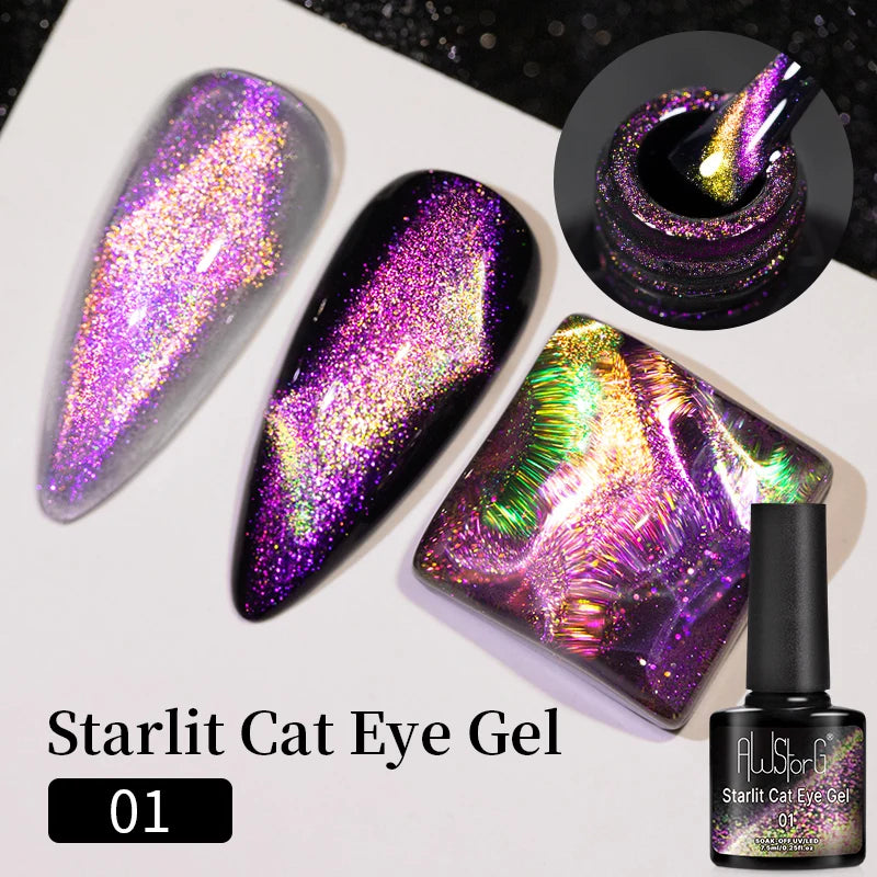 Vernis Gel UV Cat Eye AWStorG 7,5ml Semi-Permanent – CLEVI Paris