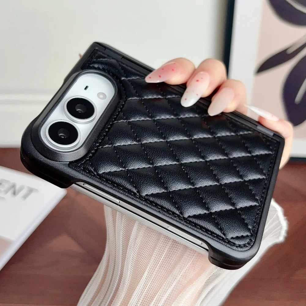 Coque iPhone Duo souple motif losanges – CLEVI Paris