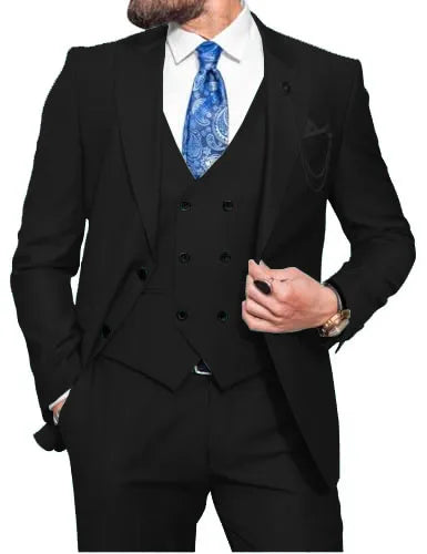 Costume 3 pièces homme coupe ajustée – CLEVI Paris