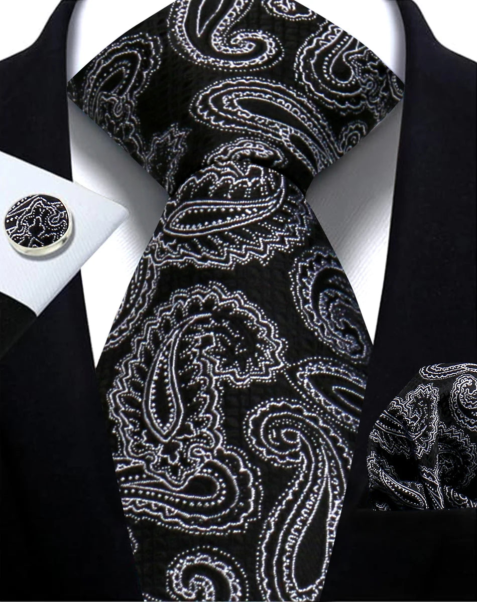 Cravate Paisley Homme et Pochette – CLEVI Paris