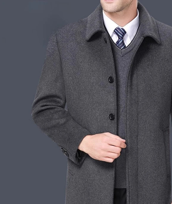 Manteau homme en cachemire et laine – CLEVI Paris